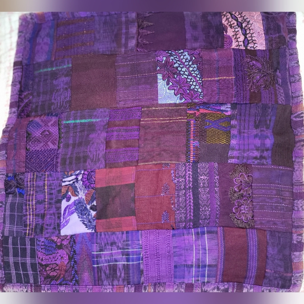 Multicolor Patchwork Pillow Cover 18X18 Multicolored Cotton. Beautiful.